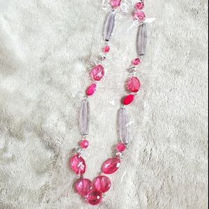 ⚜️(3/$10) NWT Paparazzi Pink Necklace/Earring Set
